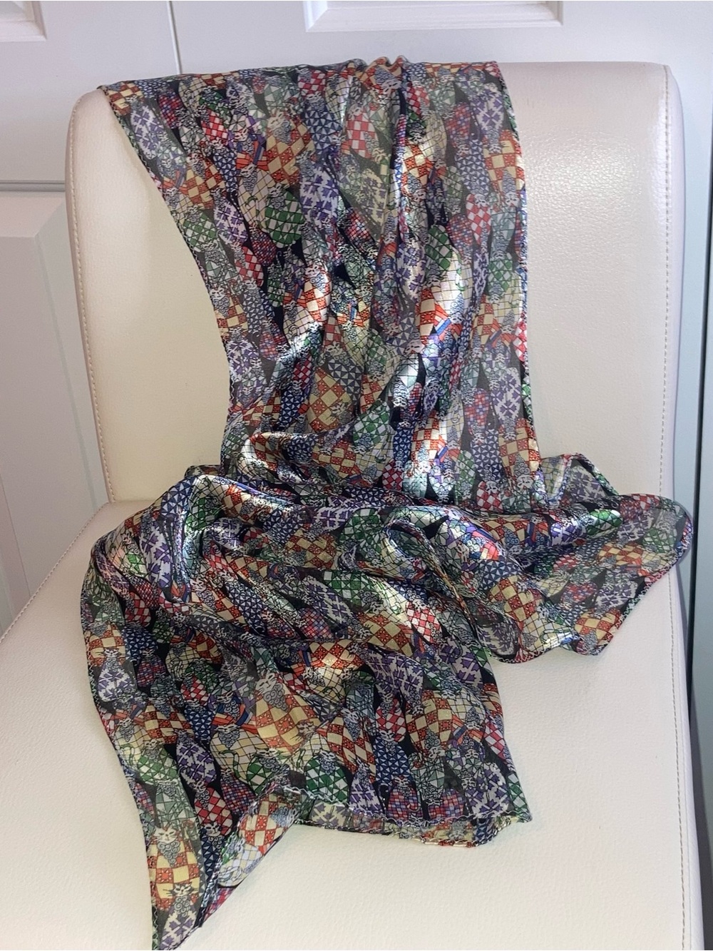 Multi-Color Patterned Women's Scarf